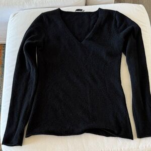 Sea Bleu Cashmere V Neck Sweater Black S